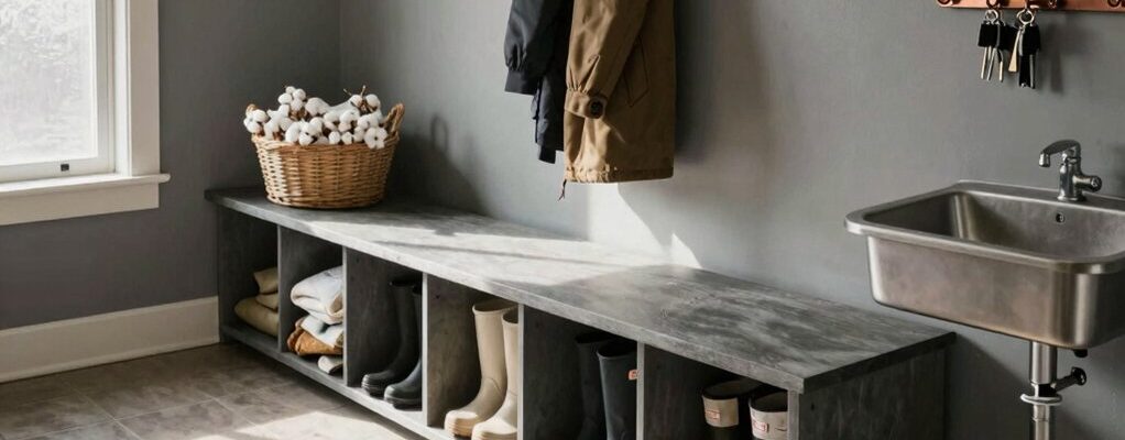 entryway for wet clothes