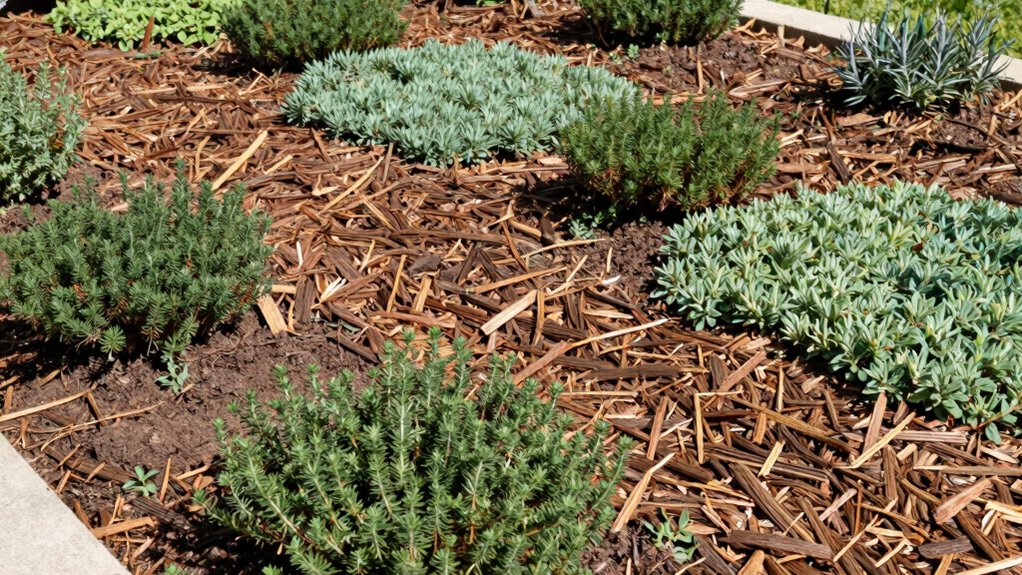 mulch ground covers soil