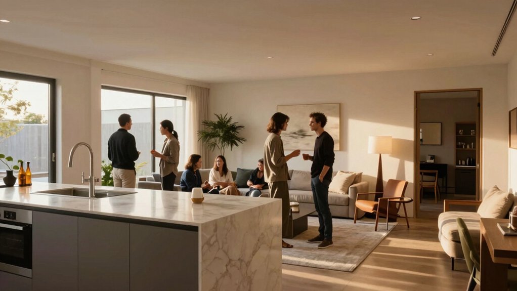 open plan inviting cozy