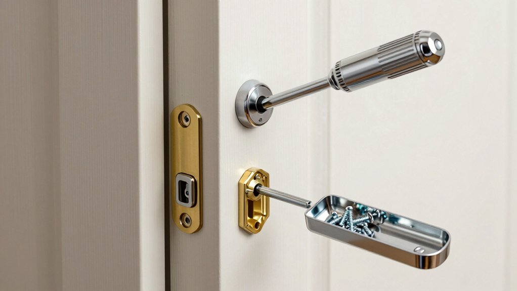 remove exterior cylinder carefully