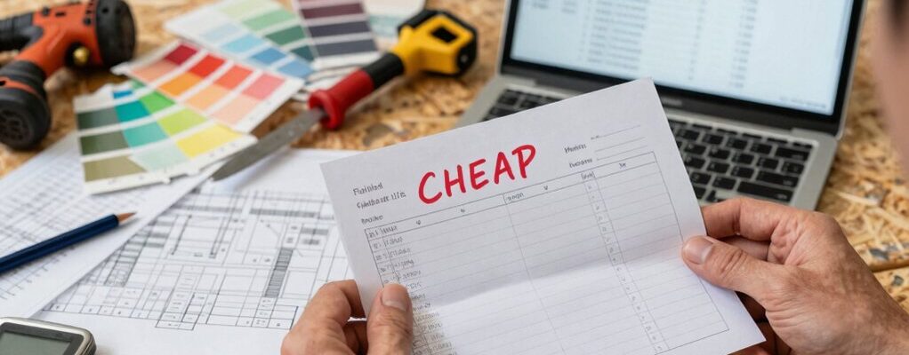 unreliable low cost renovation quotes