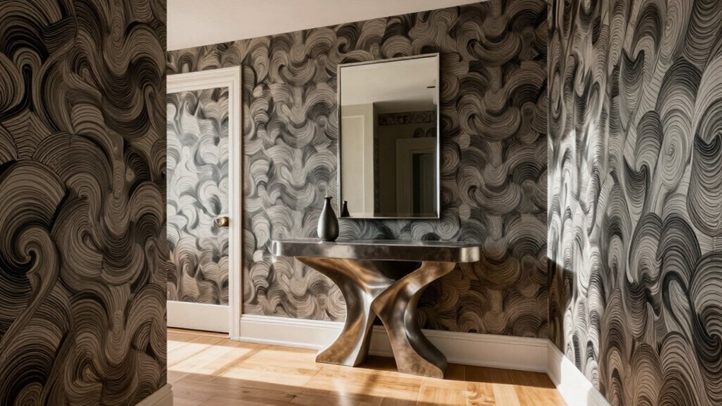 welcoming spacious patterned entry