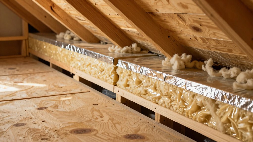 attic insulation enhances efficiency