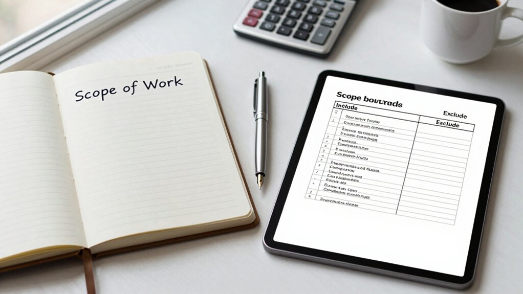 define clear project boundaries