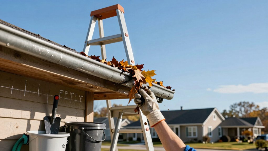 gutter cleaning step by step process