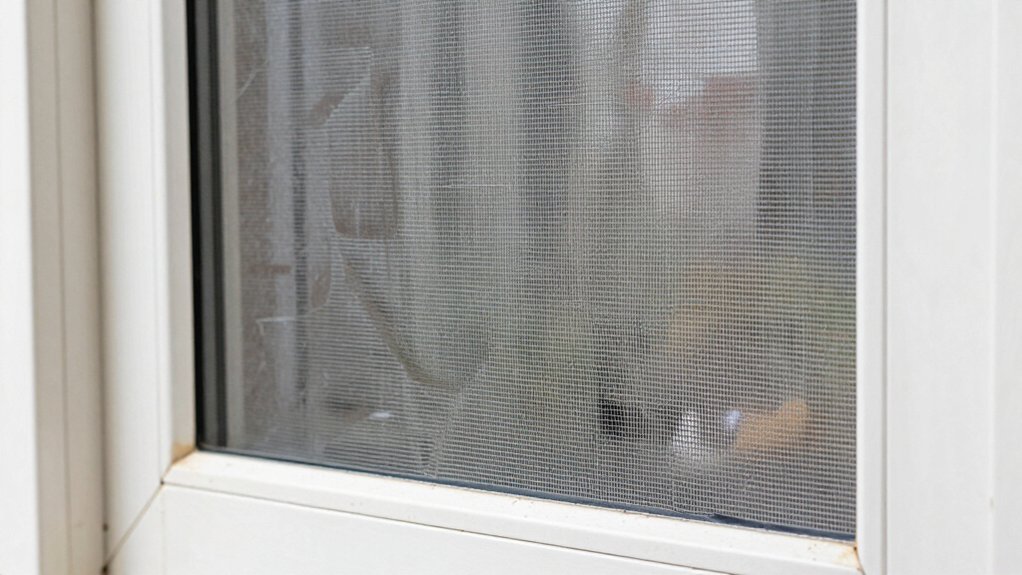 inspect for screen and frame damage