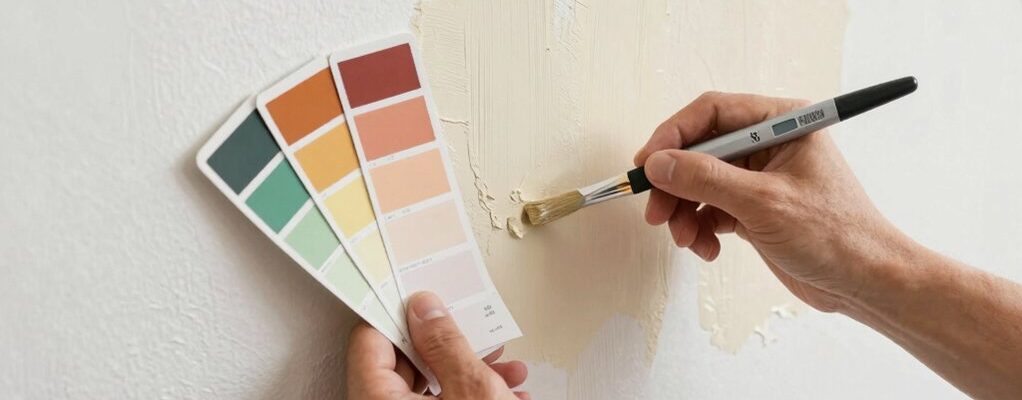 match existing wall paint