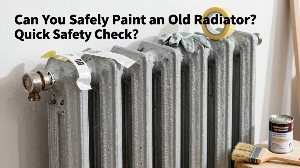 safe radiator painting precautions