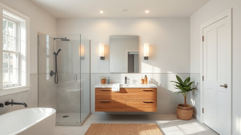 efficient private bathroom design