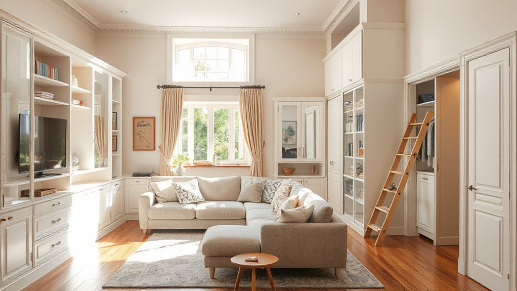 maximize space through hidden storage