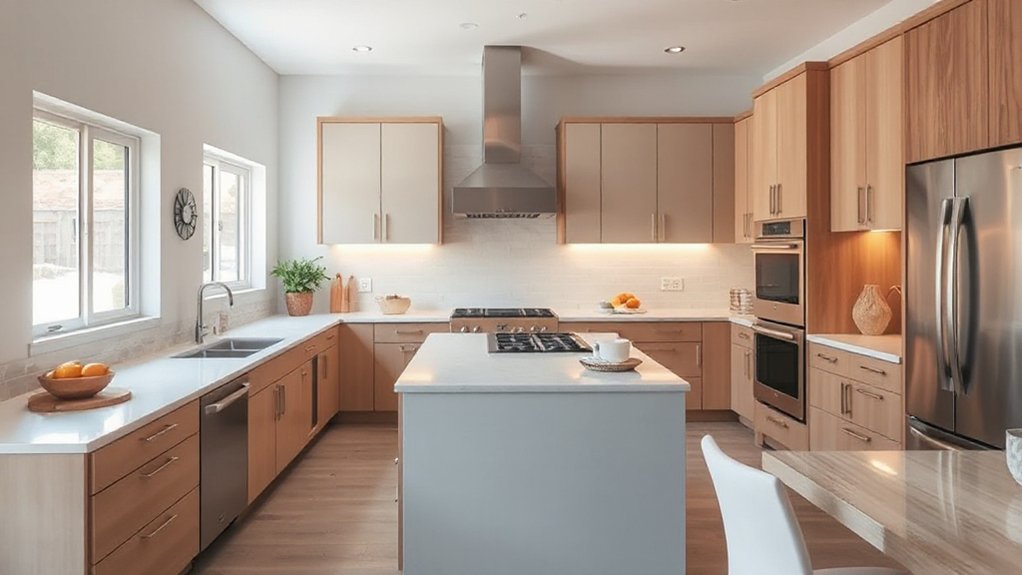 optimized ergonomic kitchen layout