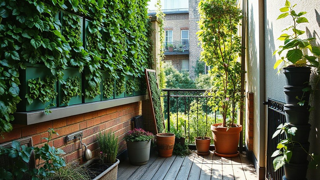 vertical garden light shade balance