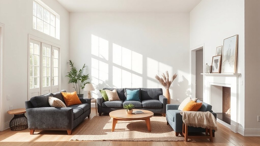 balance bright walls harmoniously