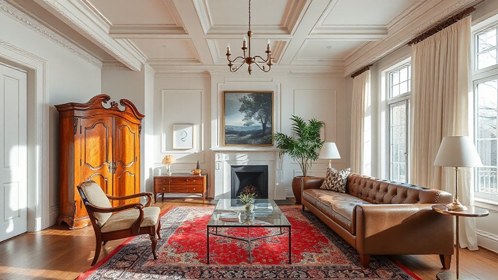 balanced antique inspired interiors