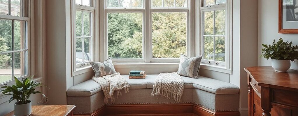 bay window reading nook