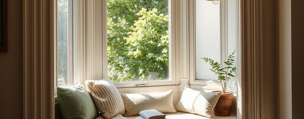 bay window reading nook