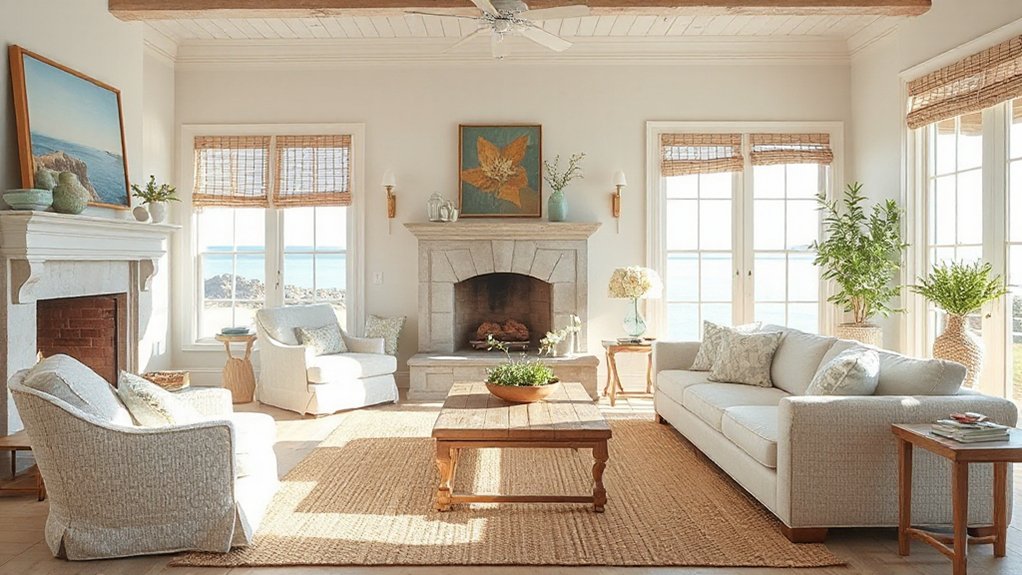 coastal harmony through natural materials