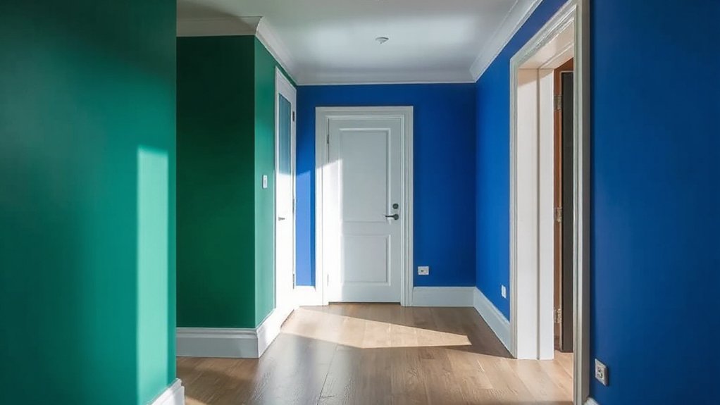 color shapes hallway spaces
