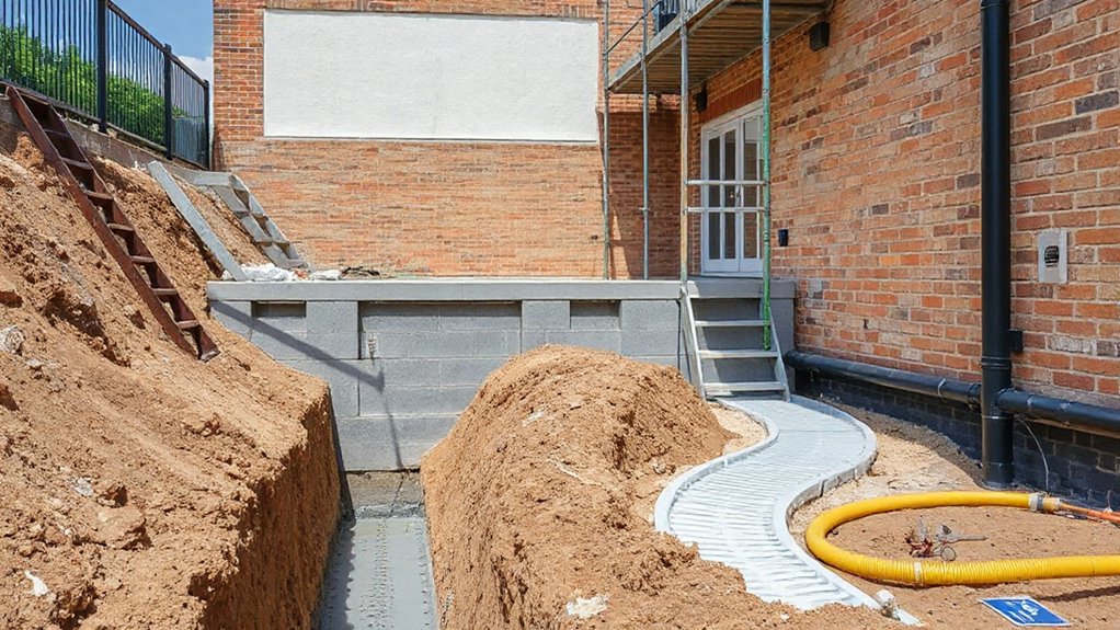 compact supported drainage foundation