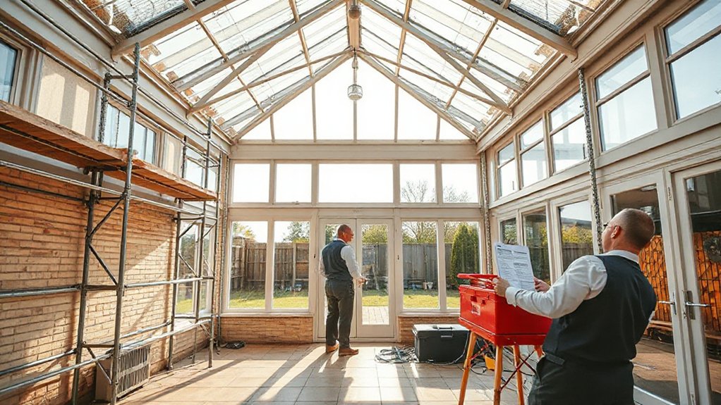 conservatory roof replacement process