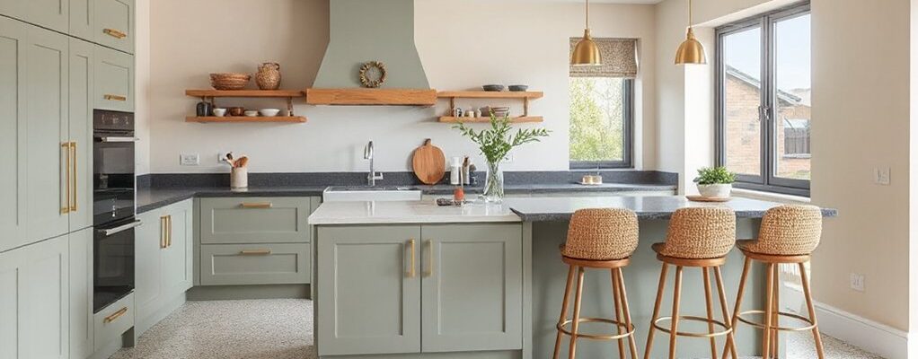 contemporary uk kitchen colours