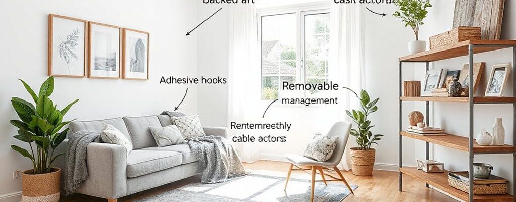 damage free rental decorating