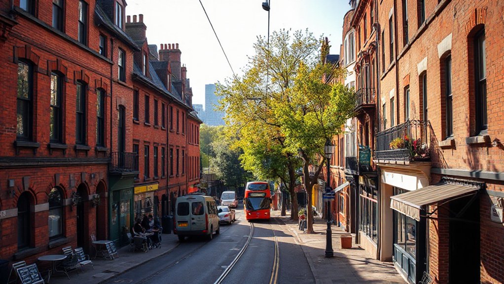 diverse lively neighborhood atmospheres