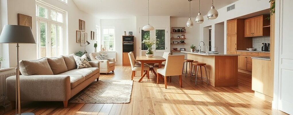 dividing open plan family spaces