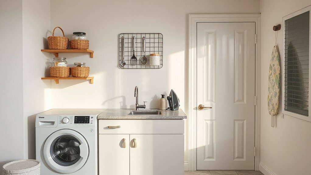 efficient organized laundry space