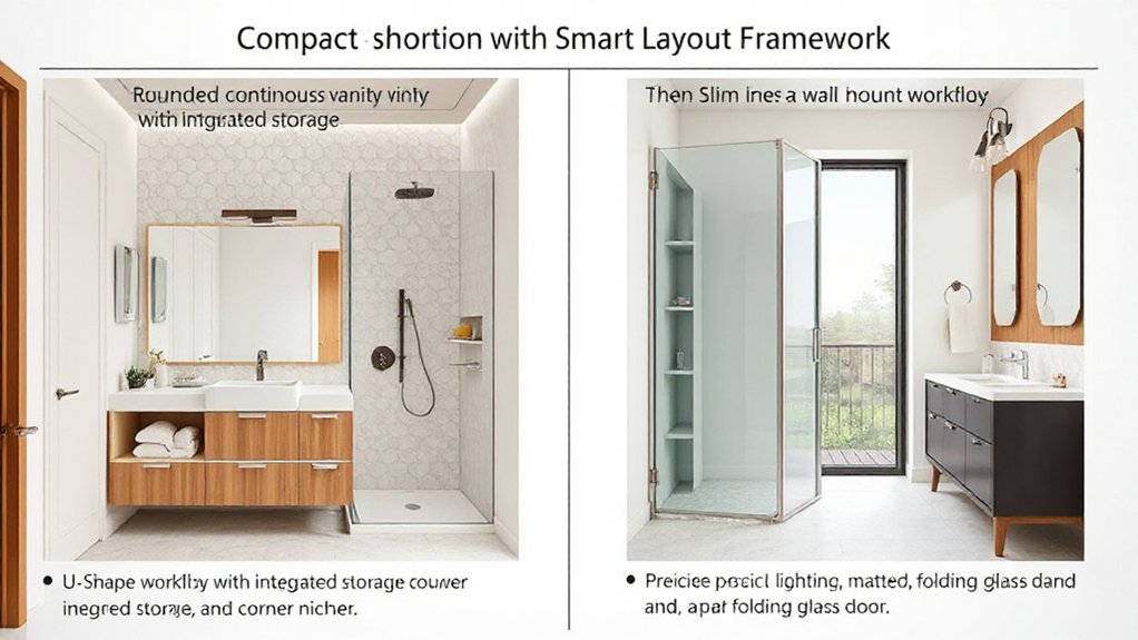 efficient small bathroom layouts