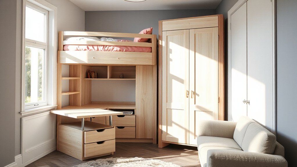 efficient small space furniture arrangement