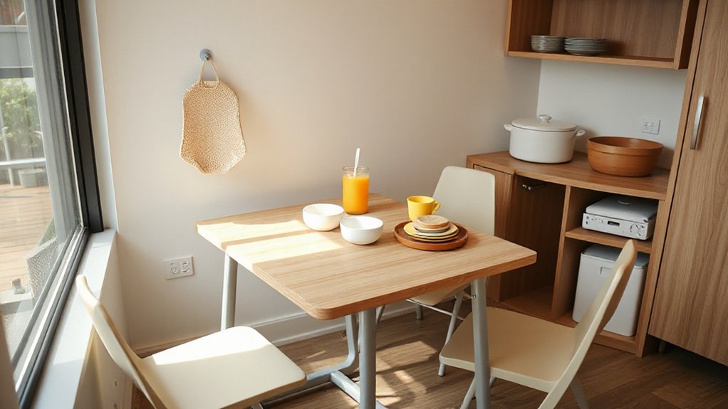 efficient space saving dining arrangements