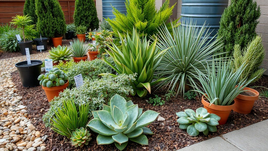 efficient water conserving gardening