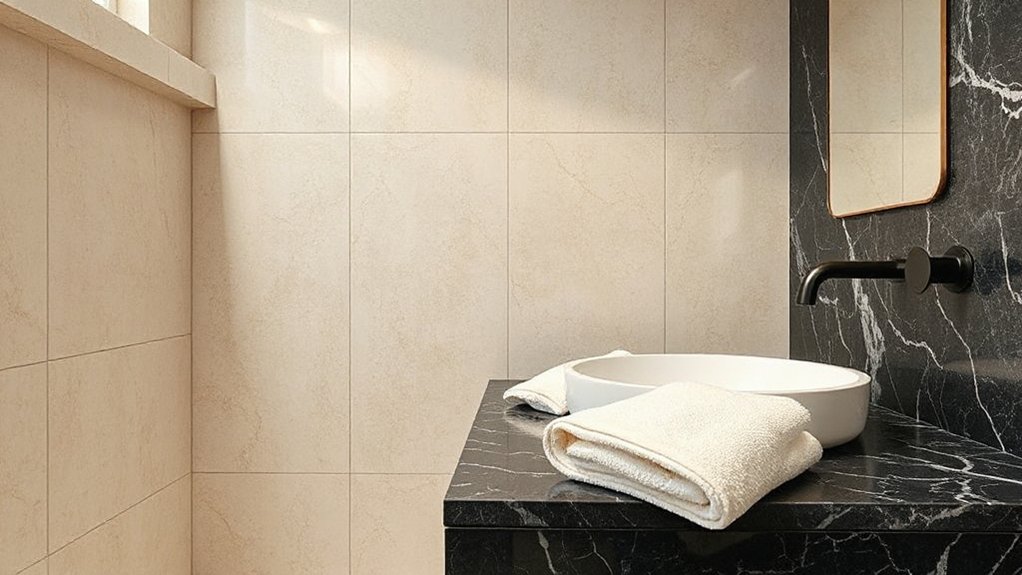 elegant neutral textured contrast