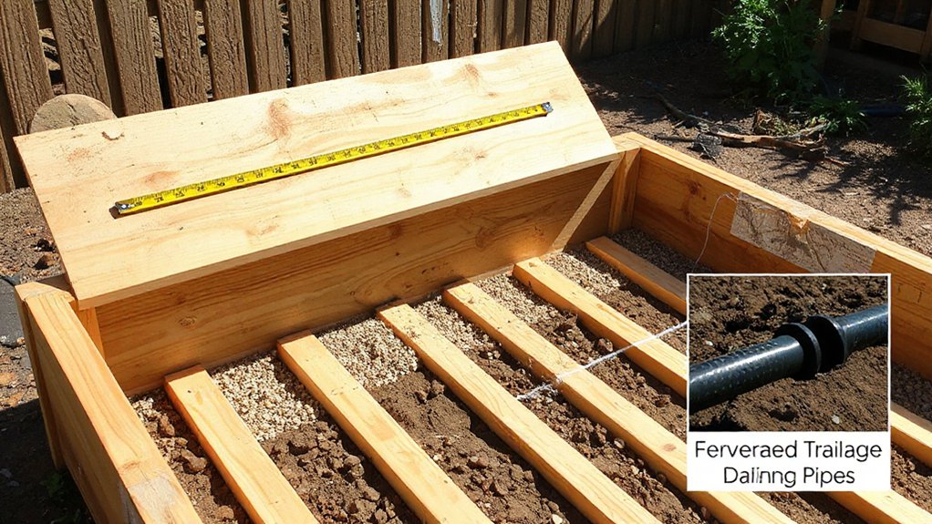 elevated well drained planting beds