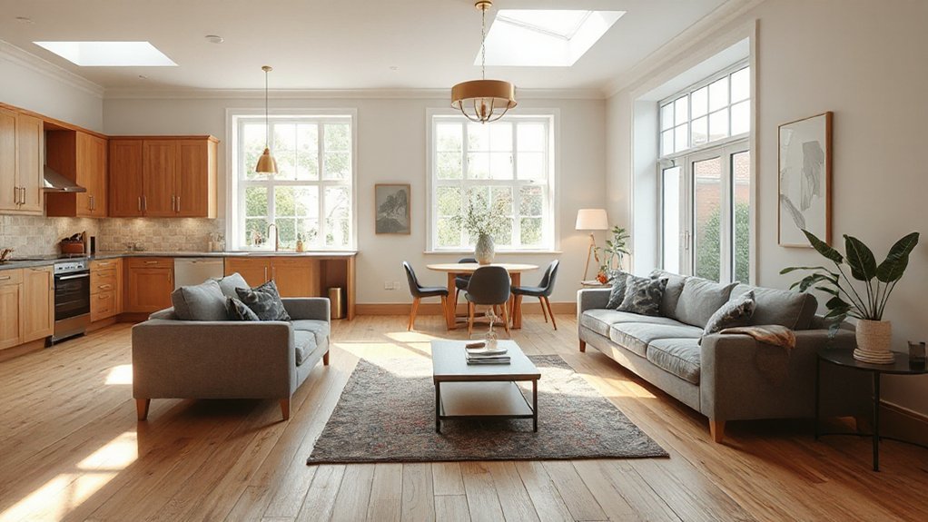 flexible cohesive open plan design