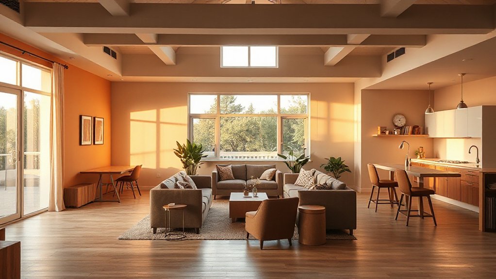 flexible private shared spaces
