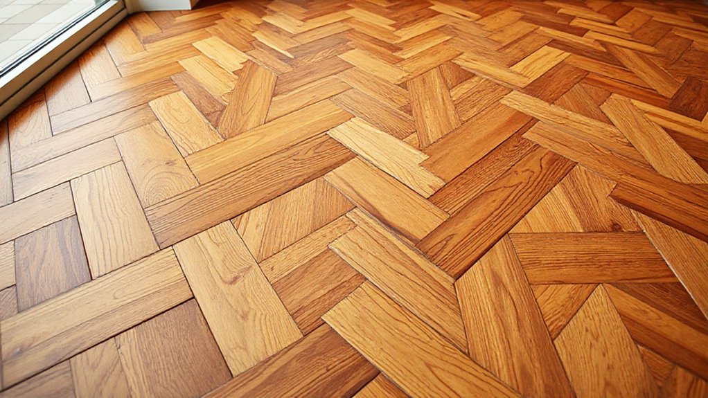 geometric patterned engineered wood