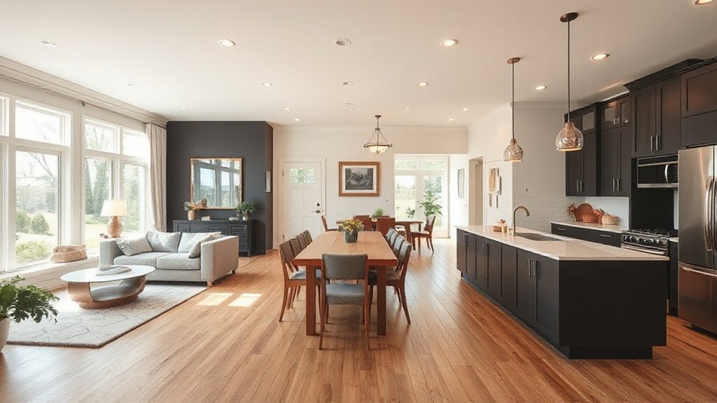 harmonious material and finish selection