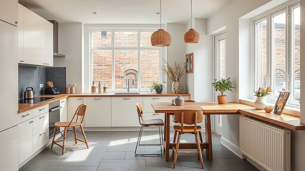 integrated cooking and social space