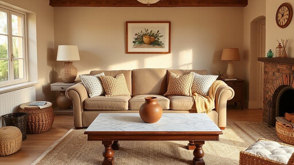 inviting earthy neutral tones