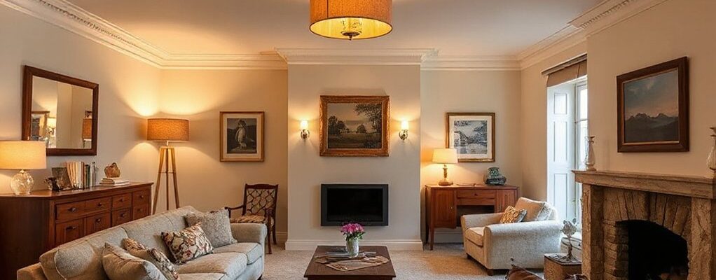 living room lighting layers