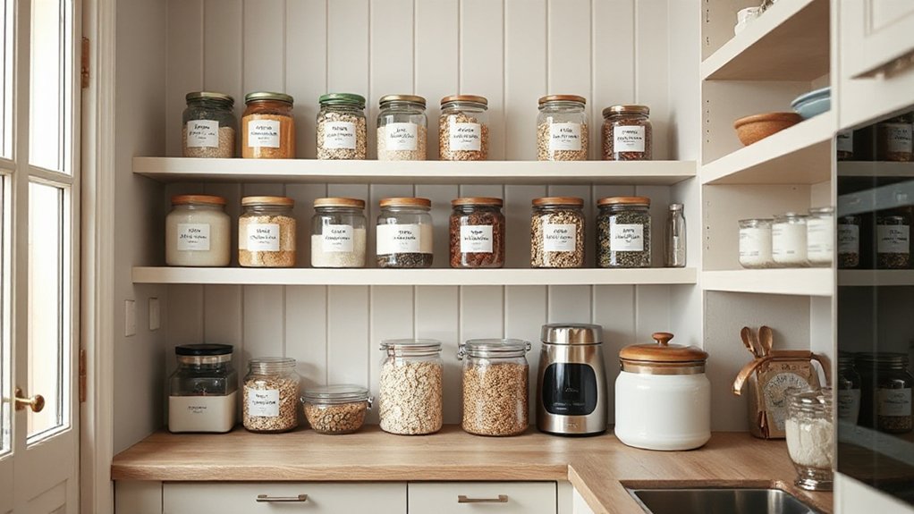 matching chic organized storage