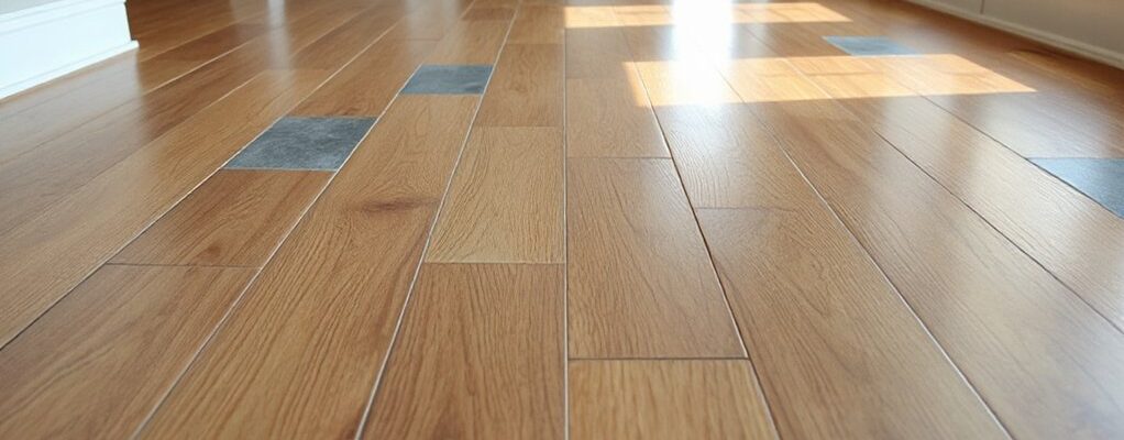 matching flooring across rooms