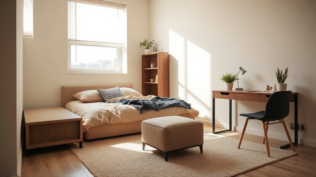 minimalist cohesive student space