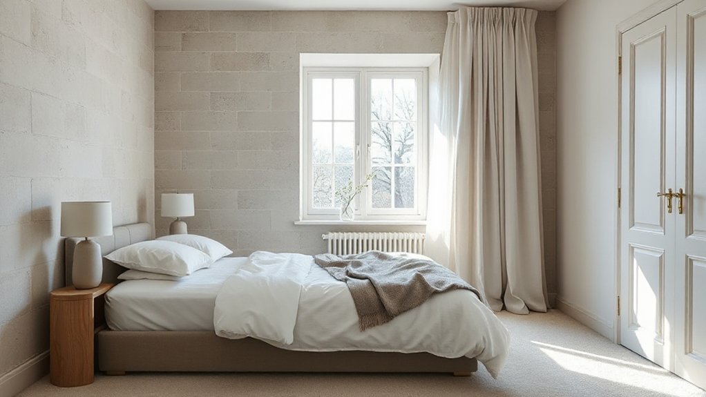 minimalist organized calming space