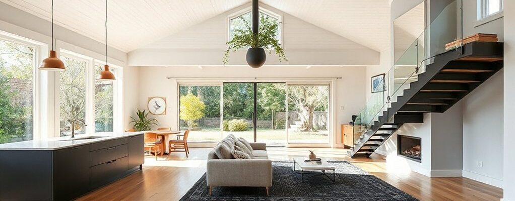 open concept bungalow transformation