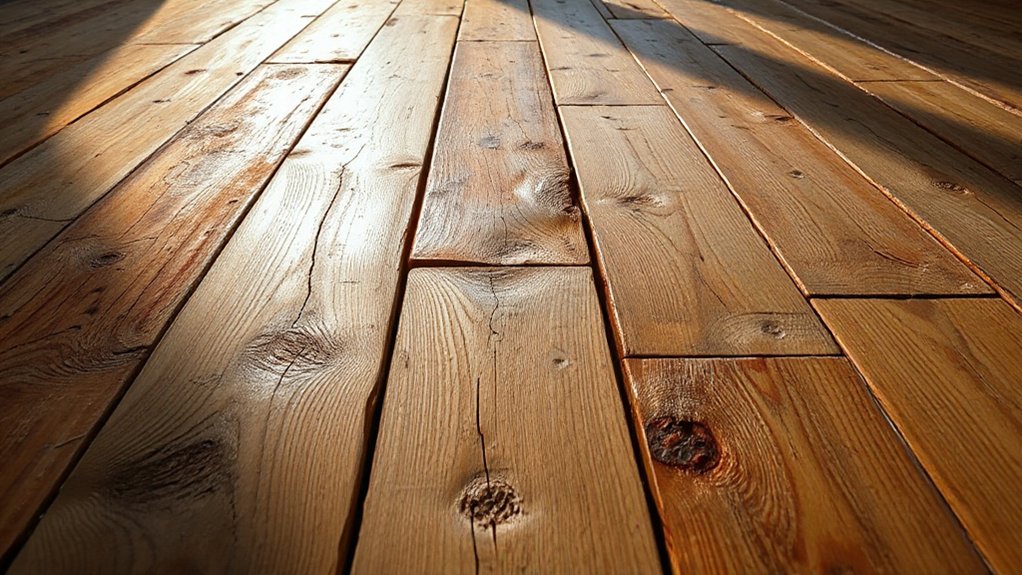 salvaged historic timber flooring