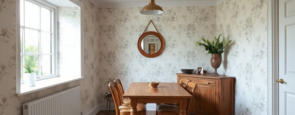 small uk dining room wallpaper