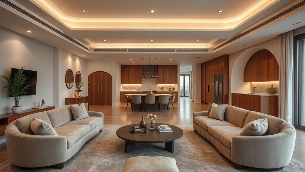 soft flowing inviting spaces